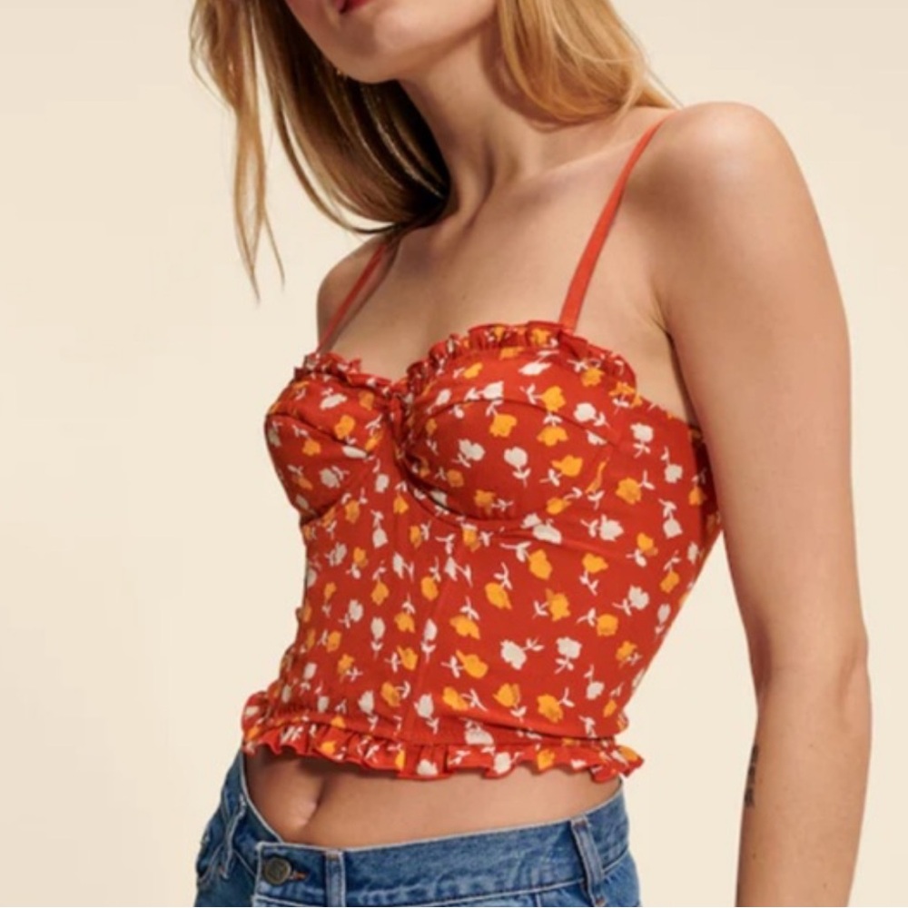Rouje Paris Paquita Bustier Top